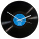 Personalised 12 Inch Vinyl Record Wall Clock with blue label