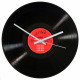 Personalised 12 Inch Vinyl Record Wall Clock with red label