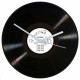 Personalised 12 Inch Vinyl Record Wall Clock with white label
