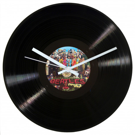 The Beatles Sgt Pepper’s Vinyl Record Wall Clock – Gift for Beatles Fans