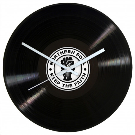 Northern Soul Vinyl LP Record Clock Keep the Faith