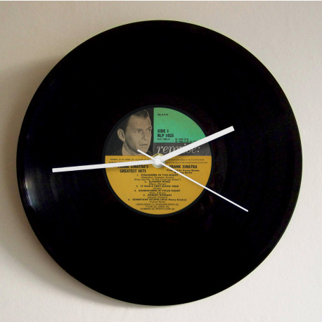 Frank Sinatra Record Clock Real Vinyl LP Frank Sinatra Greatest Hits