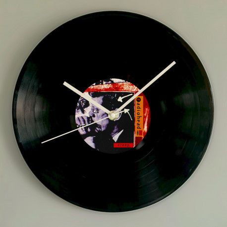 Radiohead Creep Vinyl Record Wall Clock – 90s Rock Memorabilia