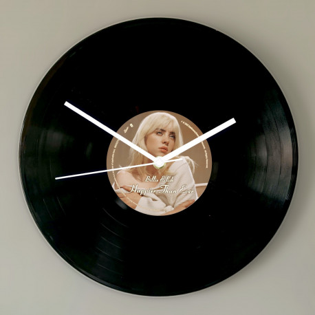 Billie Eilish Happier Than Ever Vinyl Record Wall Clock – Music Memorabilia