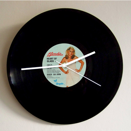 Blondie Heart of Glass Vinyl Record Wall Clock – Rock Music Memorabilia