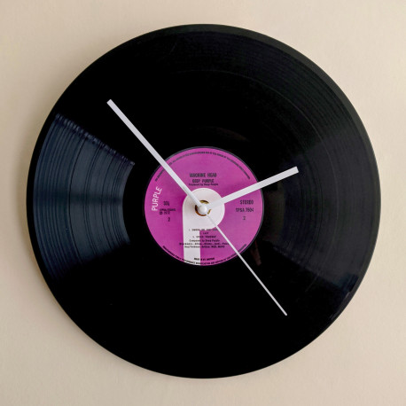 Deep Purple Vinyl Record Wall Clock – Classic Rock Music Memorabilia