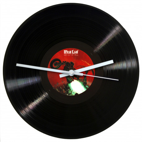 Meat Loaf Bat Out of Hell Vinyl Record Wall Clock – Classic Rock Memorabilia