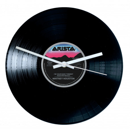 Whitney Houston I'm Your Baby Tonight Vinyl Record Wall Clock – Pop Music Memorabilia