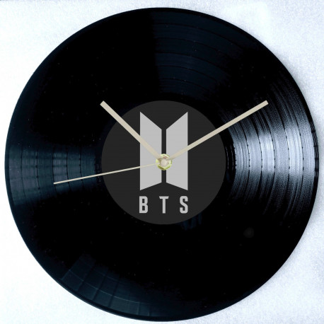 BTS 12 inch Vinyl Record Wall Clock – K-Pop Memorabilia