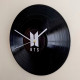 BTS 12 inch Vinyl Record Wall Clock – K-Pop Memorabilia