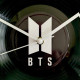 BTS 12 inch Vinyl Record Wall Clock – K-Pop Memorabilia