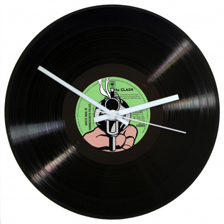 The Clash White Man in Hammersmith Palais Vinyl Record Wall Clock – Punk Rock Memorabilia