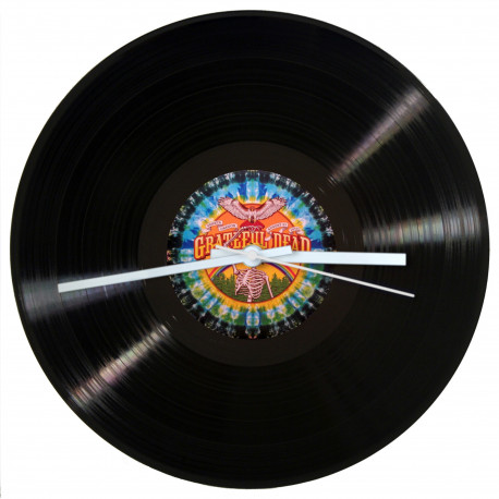 Grateful Dead Vinyl Record Wall Clock – Psychedelic Rock Memorabilia