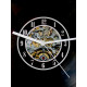 Mechanical Gears Vinyl Record Wall Clock – Steampunk-Inspired Timepiece