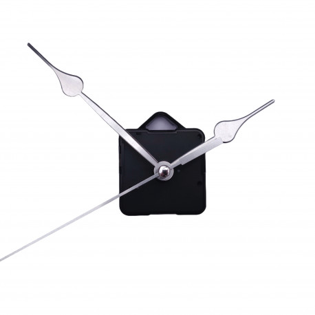 Make your own record clock with this silver hands clock movement