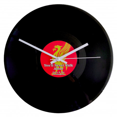 Liverpool FC Vinyl Record Wall Clock – You’ll Never Walk Alone. Gift For Liverpool fan