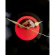 Vintage HMV Vinyl Record Wall Clock Up Close View