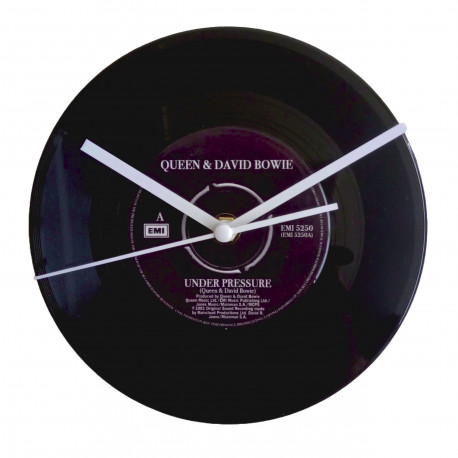 Queen & David Bowie Under Pressure Vinyl Record Wall Clock – Music Memorabilia