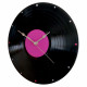 Pink Glitter Vinyl Record Wall Clock – Unique Pink Decor