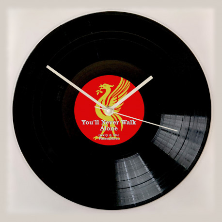 Liverpool FC Vinyl Record Wall Clock – You’ll Never Walk Alone. Gift For Liverpool fan