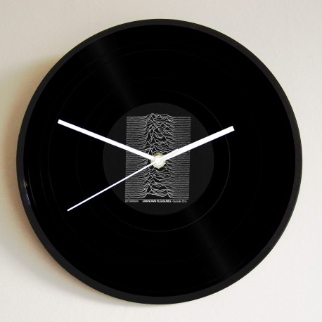 Joy Division Unknown Pleasures Vinyl Record Wall Clock – Rock Music Memorabilia