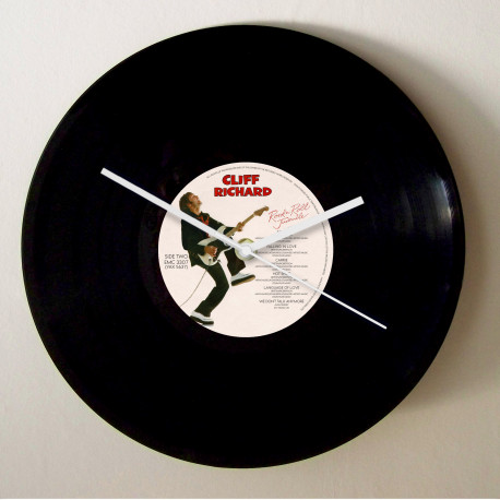 Cliff Richard Rock and Roll Juvenile Vinyl Record Wall Clock – Music Memorabilia